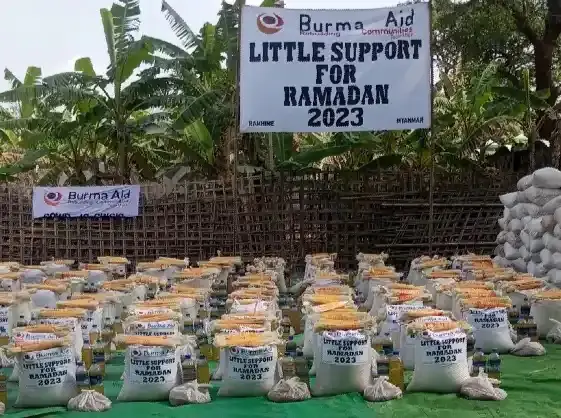 Burma Aid in the field